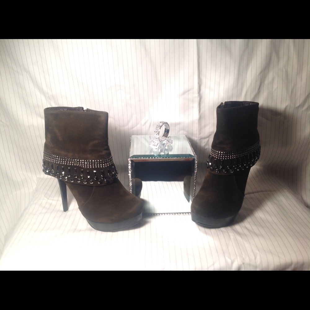 Faux Suede Heels